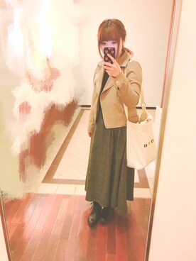 すず◡̈⋆さん（レディース・158cm）の春コーディネート