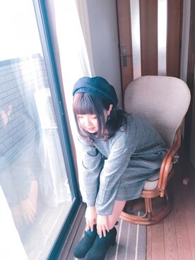 「おやすみコーデ」｜「アイテム（その他）」を使った、すず◡̈⋆さん（レディース・158cm）の春コーディネート