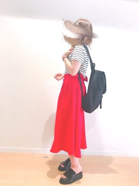 すず◡̈⋆さん（レディース・158cm）の夏コーディネート