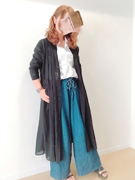 すず◡̈⋆さん（レディース・158cm）の夏コーディネート