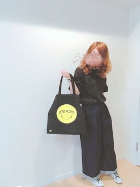 「黒×デニム」｜すず◡̈⋆さん（レディース・158cm）の夏コーディネート