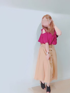 すず◡̈⋆さん（レディース・158cm）の夏コーディネート