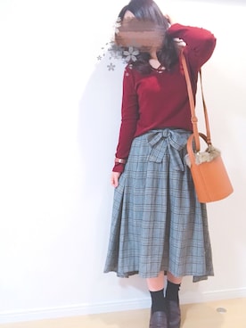 すず◡̈⋆さん（レディース・158cm）の秋コーディネート