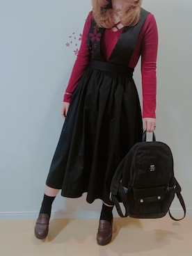 すず◡̈⋆さん（レディース・158cm）の秋コーディネート