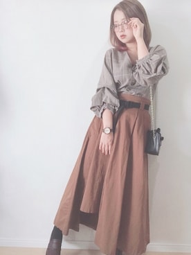 すず◡̈⋆さん（レディース・158cm）の秋コーディネート