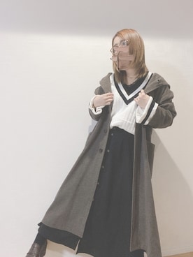 すず◡̈⋆さん（レディース・158cm）の冬コーディネート