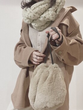 すず◡̈⋆さん（レディース・158cm）の冬コーディネート