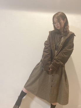 「きれいめスタイル」｜「アイテム（ブルゾン）」を使った、すず◡̈⋆さん（レディース・158cm）の冬コーディネート