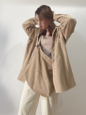 「frames RAY CASSIN（フレームスレイカズン）のアイテム（ブルゾン）」を使った、すず◡̈⋆さん（レディース・158cm）の春コーディネート