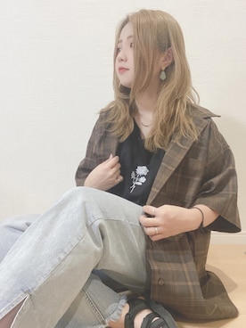 すず◡̈⋆さん(レディース・158cm)の夏コーディネート