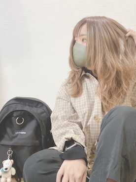 「ADRER（アドラー）のアイテム（バッグ）」を使った、すず◡̈⋆さん（レディース・158cm）の冬コーディネート