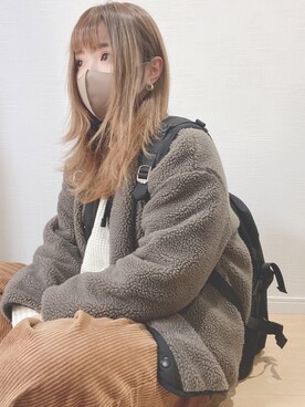 「ADRER（アドラー）のアイテム（バッグ）」を使った、すず◡̈⋆さん（レディース・158cm）の冬コーディネート