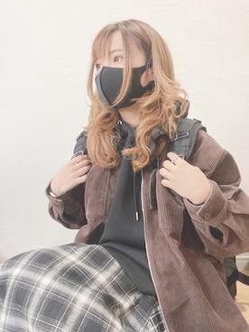 「ADRER（アドラー）のアイテム（ジャケット/アウター）」を使った、すず◡̈⋆さん（レディース・158cm）の冬コーディネート