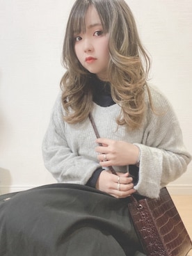 すず◡̈⋆さん（レディース・158cm）の冬コーディネート