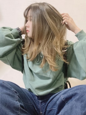 「ADRER（アドラー）のアイテム（バッグ）」を使った、すず◡̈⋆さん（レディース・158cm）の冬コーディネート