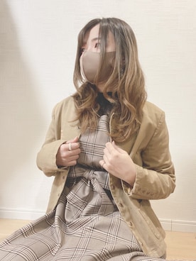 すず◡̈⋆さん（レディース・158cm）の冬コーディネート