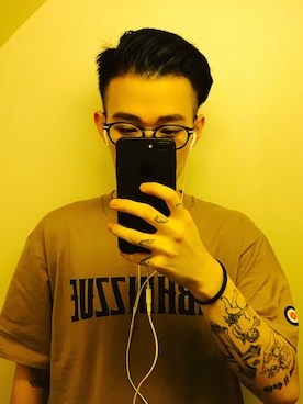 「NHIZのアイテム」を使った、lucienさん（メンズ・175cm）の夏コーディネート