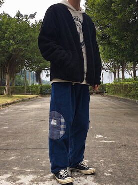 「アイテム（アンサンブル）」を使った、阳子さん（メンズ・172cm）の冬コーディネート
