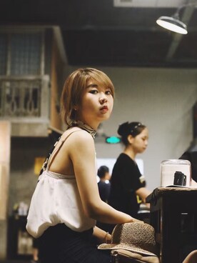 「VINTAGE（ヴィンテージ）のアイテム（その他）」を使った、Fu Dancyさん（レディース・168cm）の冬コーディネート