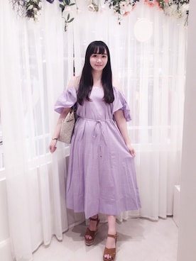 「DRWCYS（ドロシーズ）のアイテム（ワンピース/ドレス）」を使った、yukiさん（レディース・158cm）の秋コーディネート