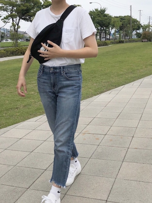 ショクパンさんのボディバッグ ウエストポーチを使ったコーディネート Zozotown