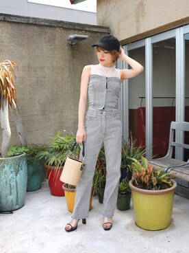 セパレートデニムベアオールインワン 結婚式 お呼ばれ 二次会 披露宴 パーティー対応 を使ったショップスタッフの人気ファッションコーディネート Wear