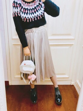 「Grafeaのアイテム」を使った、Arianaljqさん（レディース・167cm）の秋コーディネート