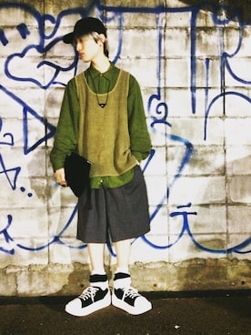 「ルーズソックス」｜jume≒auxさん（メンズ・173cm・20代）の冬コーディネート