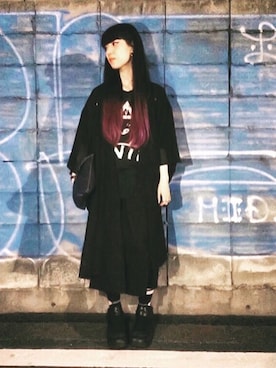「PARADOX（パラドックス）のアイテム（レッグウェア）」を使った、jume≒auxさん（レディース・163cm）の冬コーディネート