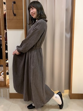 「アイテム（ワンピース）」を使った、きょんさん（レディース・158cm）の冬コーディネート
