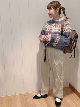 「カンフーシューズ」｜きょんさん（レディース・158cm）の冬コーディネート