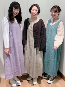 「TSUHARU by Samansa Mos2（ツハルバイサマンサモスモス）のアイテム（ノーカラージャケット）」を使った、きょんさん（レディース・158cm）の冬コーディネート