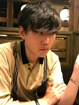 「COS（コス）のアイテム（アクセサリー）」を使った、Kさん（メンズ・185cm）の夏コーディネート