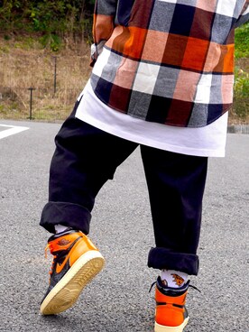 ソックス 靴下を使った Nike Jordan のメンズ人気ファッションコーディネート Wear