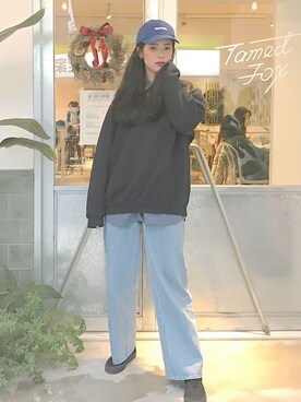 「アイテム（ジャージ）」を使った、kimi 郭さん（レディース・168cm・10代）の春コーディネート