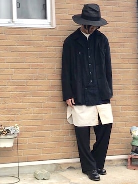 「DIGAWEL（ディガウェル）のアイテム（その他パンツ）」を使った、panさん（メンズ・174cm）の春コーディネート