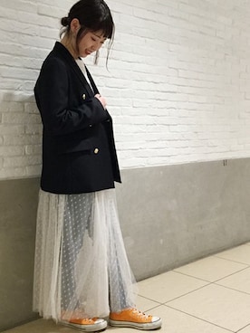 「JOURNAL STANDARD relume（ジャーナルスタンダード　レリューム）のアイテム（テーラードジャケット）」を使った、JOURNAL STANDARD relume 新宿店 STAFFさん（レディース・158cm）の冬コーディネート