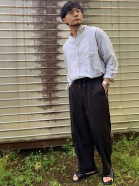 「nonnative（ノンネイティブ）のアイテム（サンダル）」を使った、aaaaymnkさん（メンズ・174cm）の春コーディネート