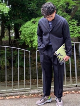 「Sig FREAK'S STORE（シグフリークスストア）のアイテム（テーラードジャケット）」を使った、aaaaymnkさん（メンズ・174cm）の春コーディネート