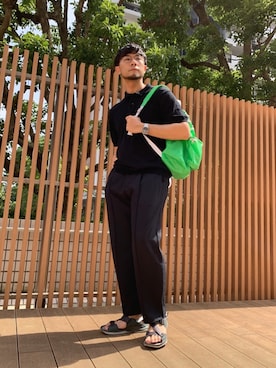 「Sig FREAK'S STORE（シグフリークスストア）のアイテム（パンツ）」を使った、aaaaymnkさん（メンズ・174cm）の夏コーディネート