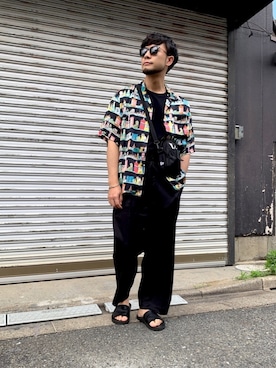 「nonnative（ノンネイティブ）のアイテム（サンダル）」を使った、aaaaymnkさん（メンズ・174cm）の夏コーディネート