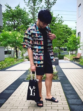 「nonnative（ノンネイティブ）のアイテム（サンダル）」を使った、aaaaymnkさん（メンズ・174cm）の夏コーディネート