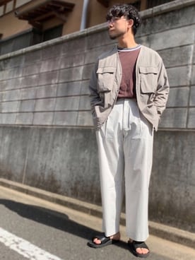 「nonnative（ノンネイティブ）のアイテム（サンダル）」を使った、aaaaymnkさん（メンズ・174cm）の春コーディネート