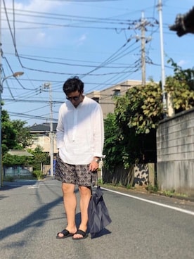 「nonnative（ノンネイティブ）のアイテム（サンダル）」を使った、aaaaymnkさん（メンズ・174cm）の秋コーディネート