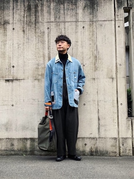 「KICS DOCUMENT.（キクス ドキュメント）のアイテム（パンツ）」を使った、aaaaymnkさん（メンズ・174cm）の秋コーディネート