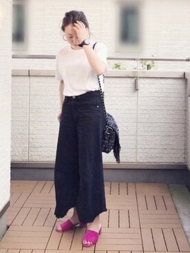 「by boe（バイボー）のアイテム」を使った、Kay-teeeさん（レディース・150cm）の夏コーディネート