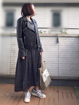「DOMA（ドマ）のアイテム（ジャケット/アウター）」を使った、Kay-teeeさん（レディース・150cm）の秋コーディネート