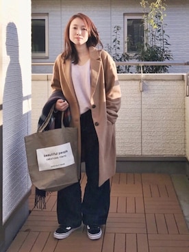 「by boe（バイボー）のアイテム」を使った、Kay-teeeさん（レディース・150cm）の冬コーディネート