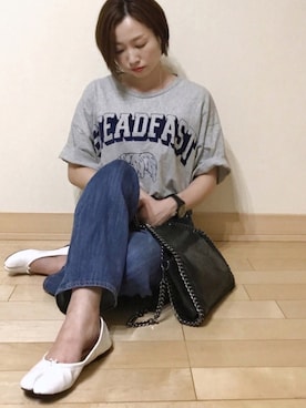 「Aura（アウラ）のアイテム（アクセサリー）」を使った、Kay-teeeさん（レディース・150cm）の春コーディネート