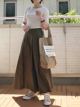 「Daniel Wellington（ダニエルウェリントン）の販売終了クラシックペティット アッシュフィールド32mm（アナログ腕時計）」を使った、Kay-teeeさん（レディース・150cm）の春コーディネート